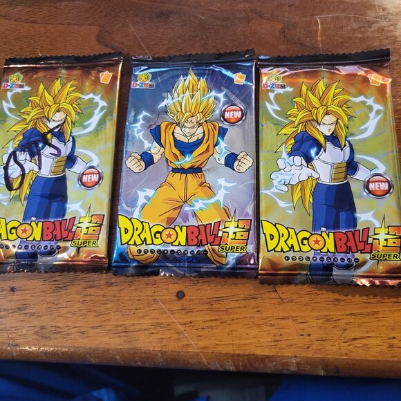 3 SEALED PACKS OF DRAGONBALL SUPER AND 4PACKS SEALED DRAGONBALL Z - Picture 1 of 2